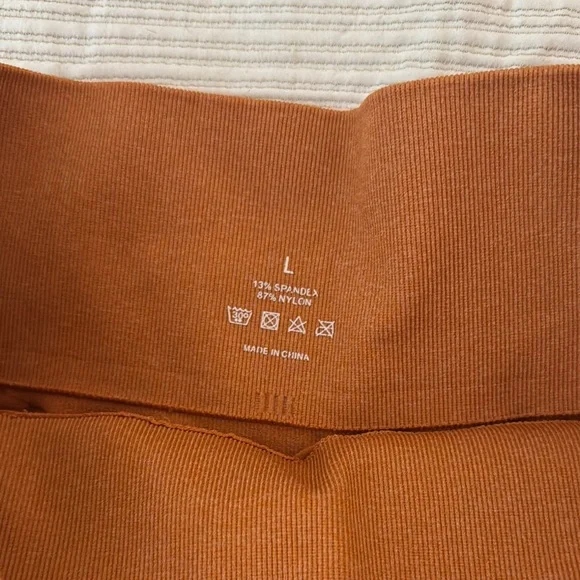 NVGTN Women's High-Waisted Shorts - Black, Brown, and Orange - Picture 4 of 5